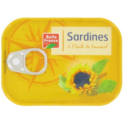 Sardines à l'huile de tournesol, boîte 1/5 135 g - BELLE FRANCE