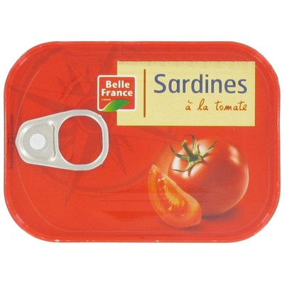 Sardine A La Tomate Bf Boite 1/5 Of 135 G - BELLE FRANCE