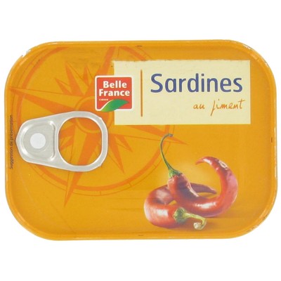 Sardines au piment, boîte 1/5 135 g - BELLE FRANCE