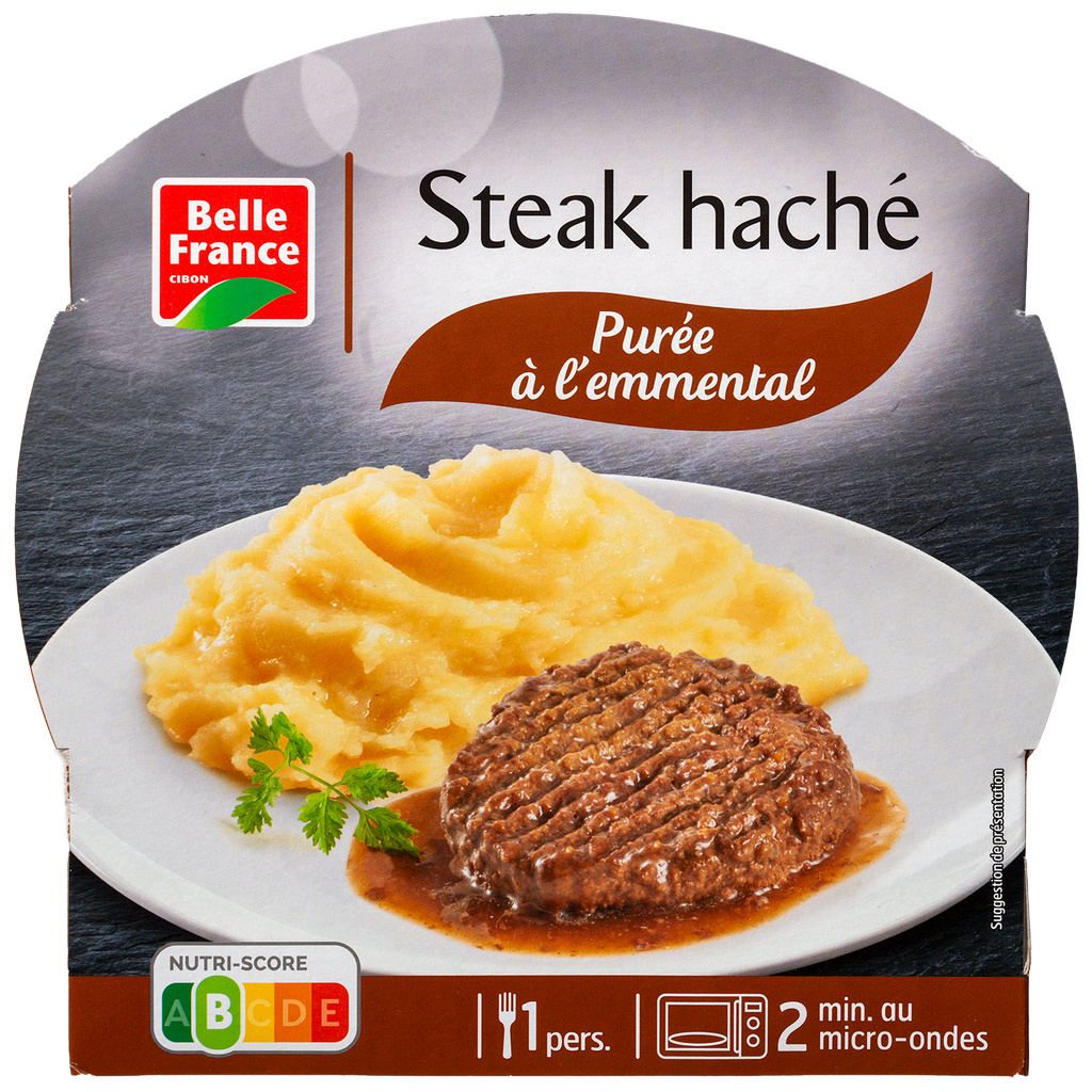 Steak Haché Purée Belle France Sleeve 300g - BELLE FRANCE