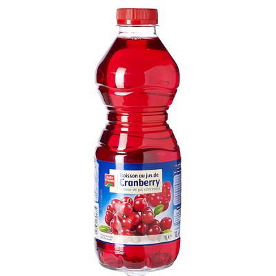 Boisson Au Jus De Cranberry Bf Bouteille Pet 1 L - BELLE FRANCE