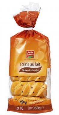 Pains Au Lait Pepites Chocolat Bf X10 Sachet 350g - BELLE FRANCE