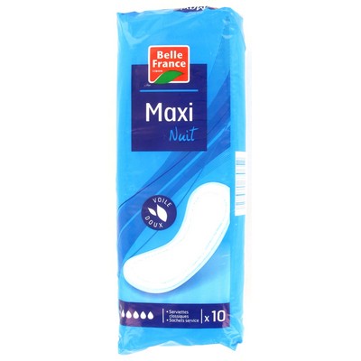 Belle France Serviette Maxi Nuit X 12 - BELLE FRANCE
