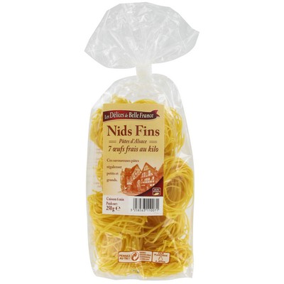 Pate Alsace Nids Fins Aux Oeufs Dbf Sachet 250 G - BELLE FRANCE
