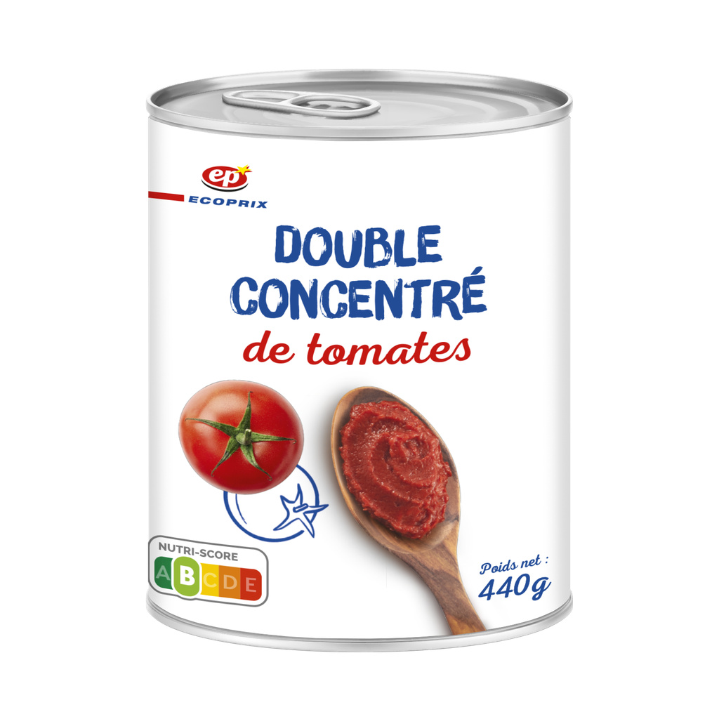 Double concentrated tomato paste 440 g - Ecoprix