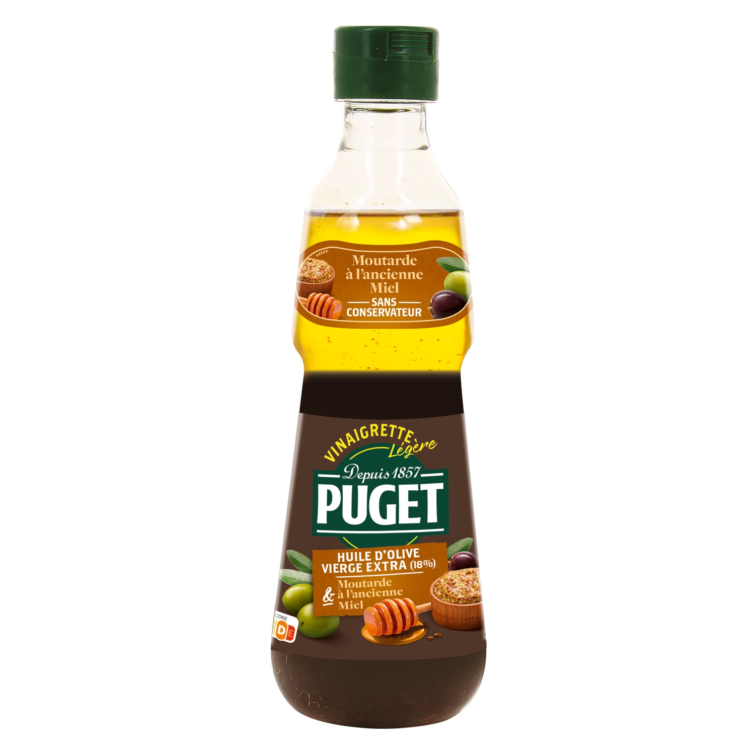 Vinaigrette légère moutarde à l'ancienne et miel 33 cl - PUGET