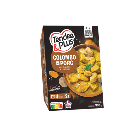 Colombo de porc 350 g - TENDRE & PLUS