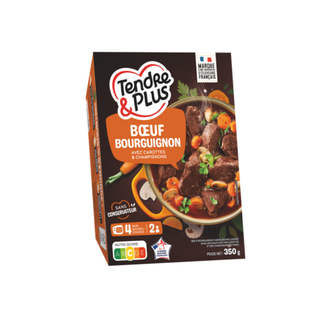 Bœuf bourguignon cuisiné 350 g - TENDRE & PLUS