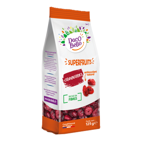 Cranberries séchées 125 g - DACO BELLO