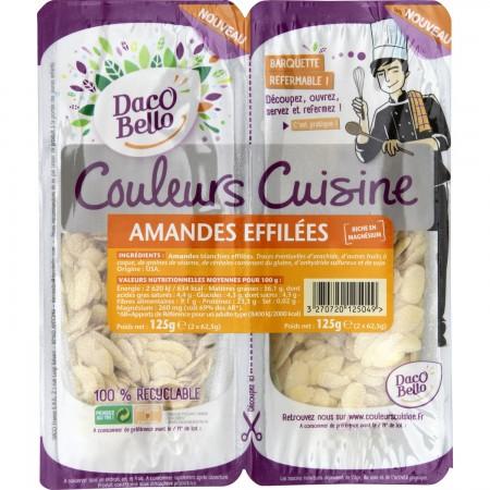 Mandorle a lamelle Couleurs Cuisine 125 g - DACO BELLO