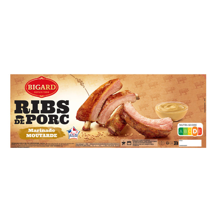 Kg Ribs Pc Moutarde 600g Env