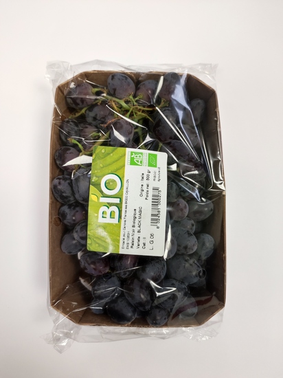 Barquette 500g Raisin Noir Bio Cee