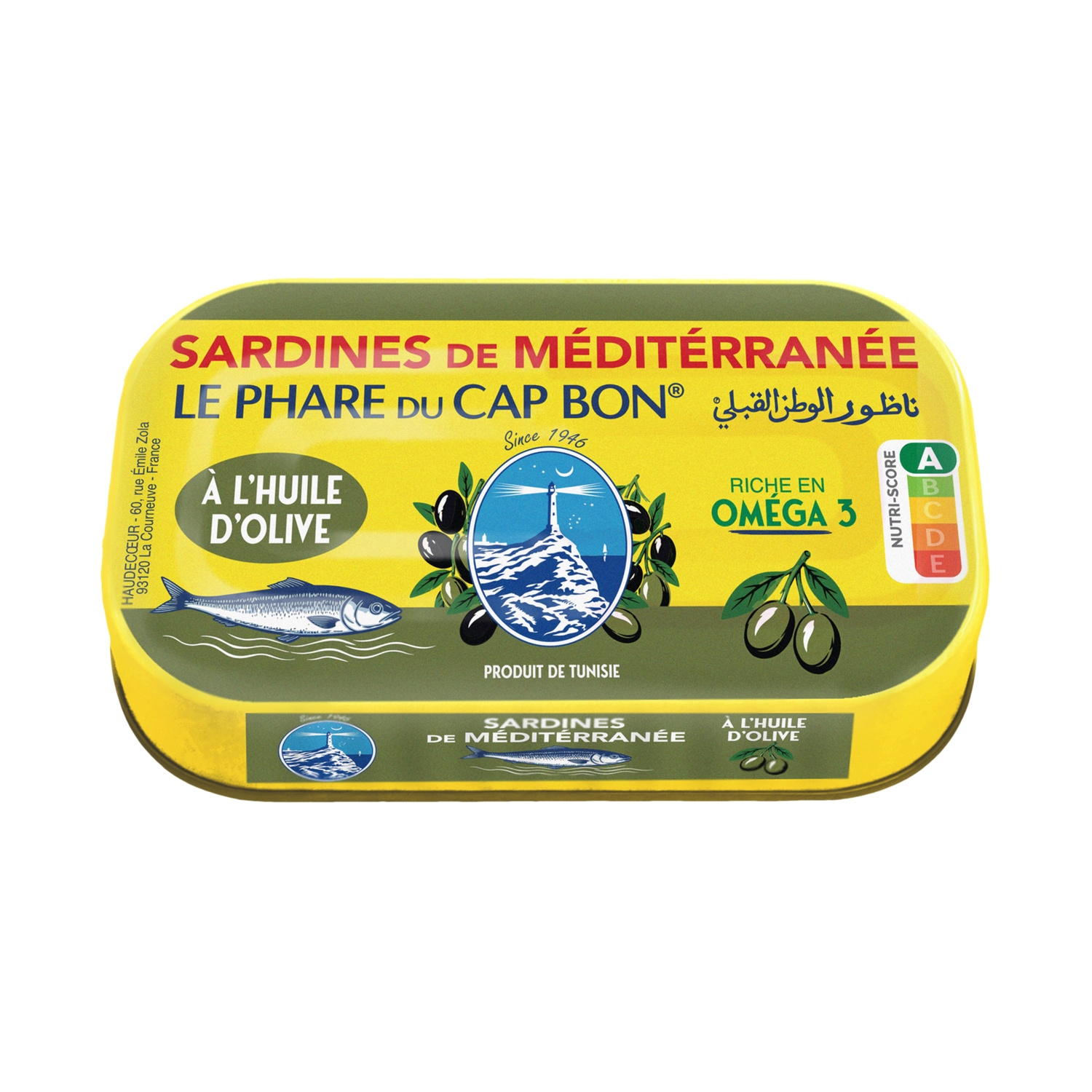 Sardynki śródziemnomorskie w oliwie z oliwek 110 g - LE PHARE CAP BON