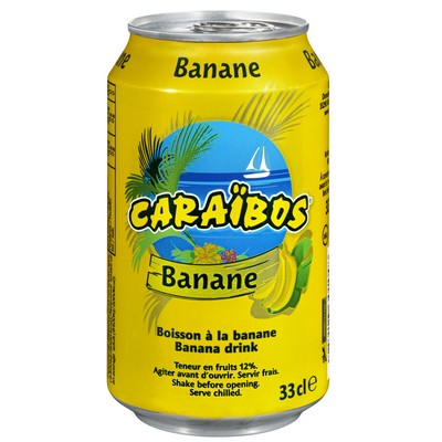 केला पेय कैन 33 cl - CARAIBOS