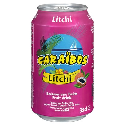 Boisson aux fruits litchi 33 cl - CARAIBOS