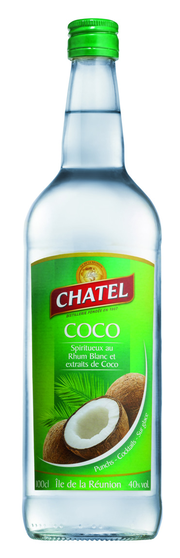 *Roho zilizo na harufu ya nazi ya rum 40 ° (6 x 1 l) - CHATEL