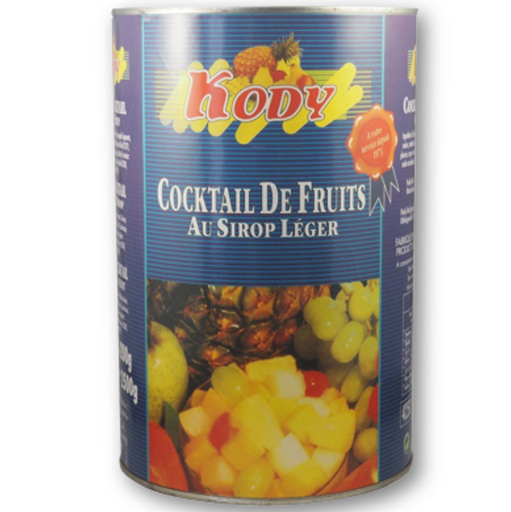 Cocktail de fruits au sirop léger, boîte 4/4 - KODY