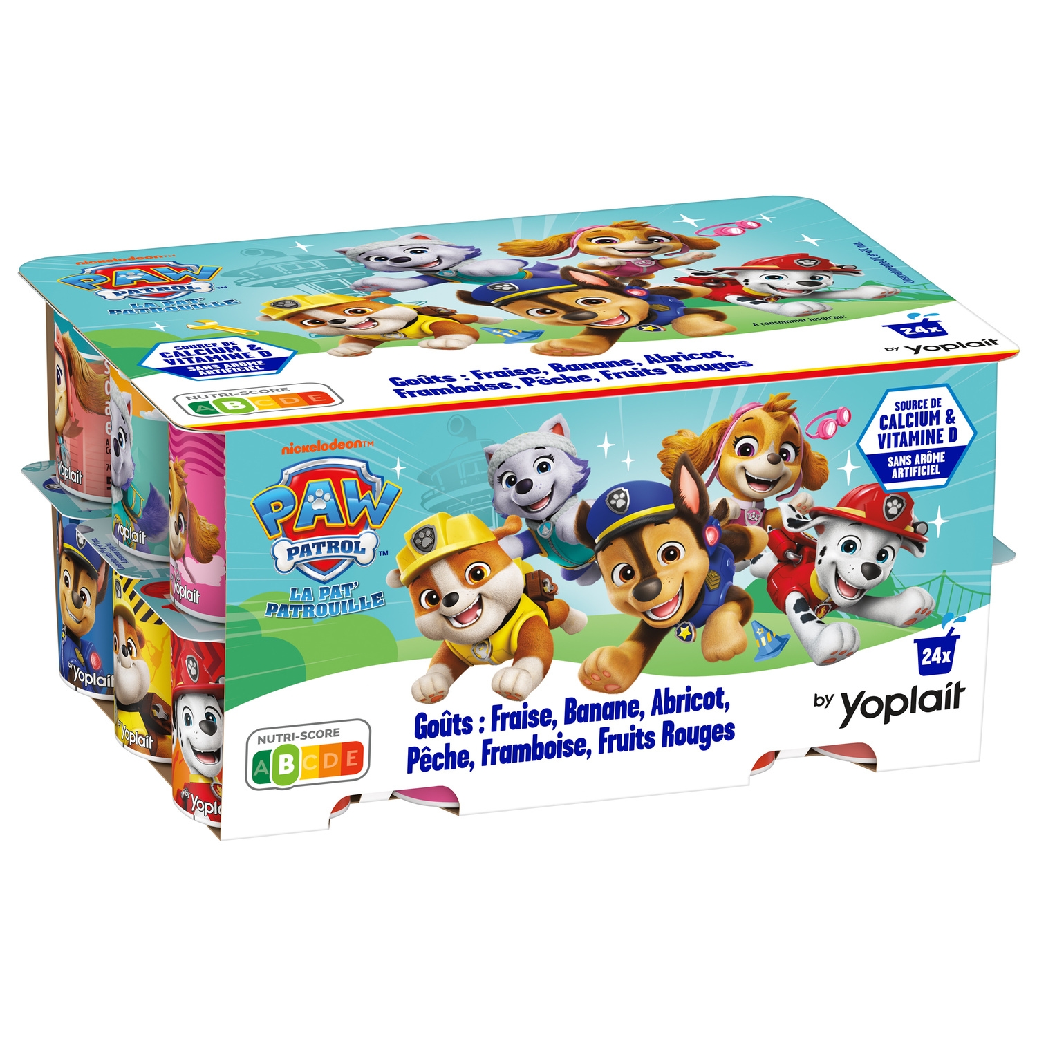 Yaourts aux fruits Pat' Patrouille 24 x 50 g - YOPLAIT