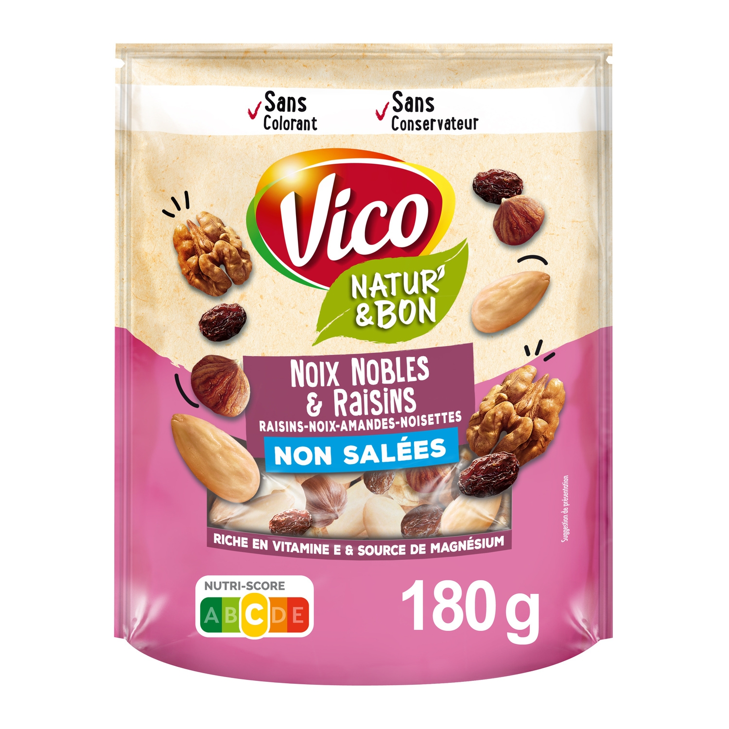 Mix di frutta secca pregiata e uvetta non salato 180 g - VICO