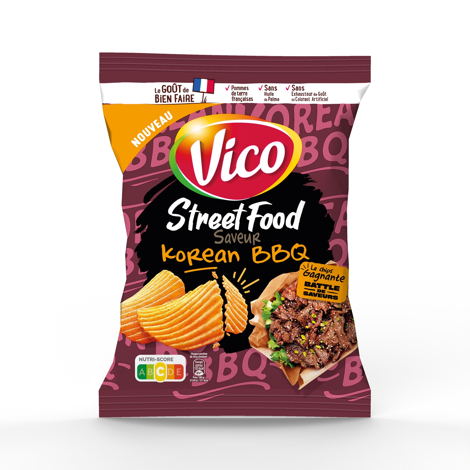 ポテトチップス コリアンBBQ ストリートフード味 120 g - VICO