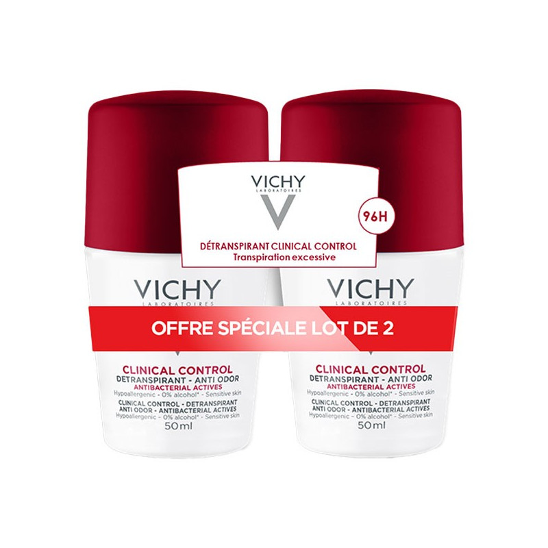 Lot*2X50ml Détranspirant anti-odeur 96h - VICHY