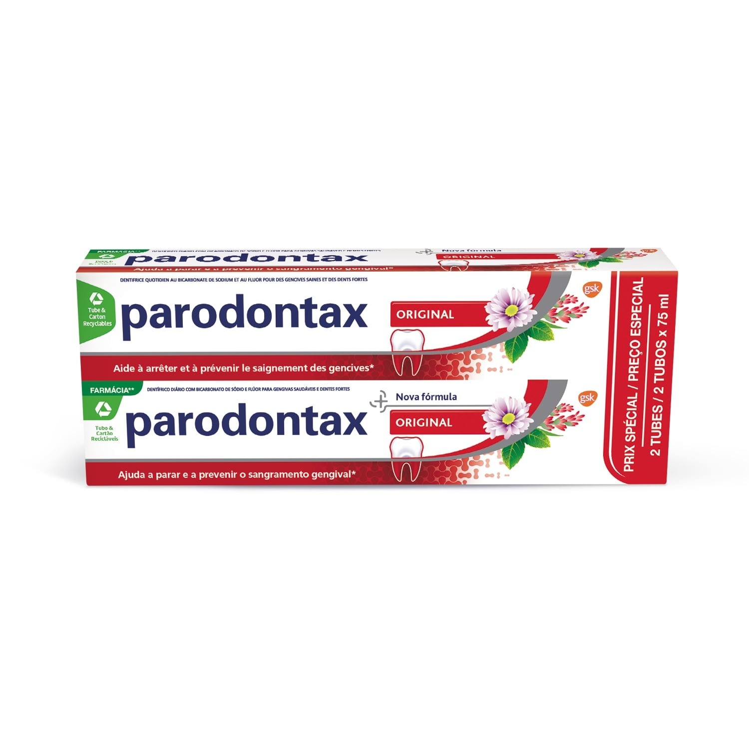2x75ml Pate Bitube Parodontax - PARODONTAX