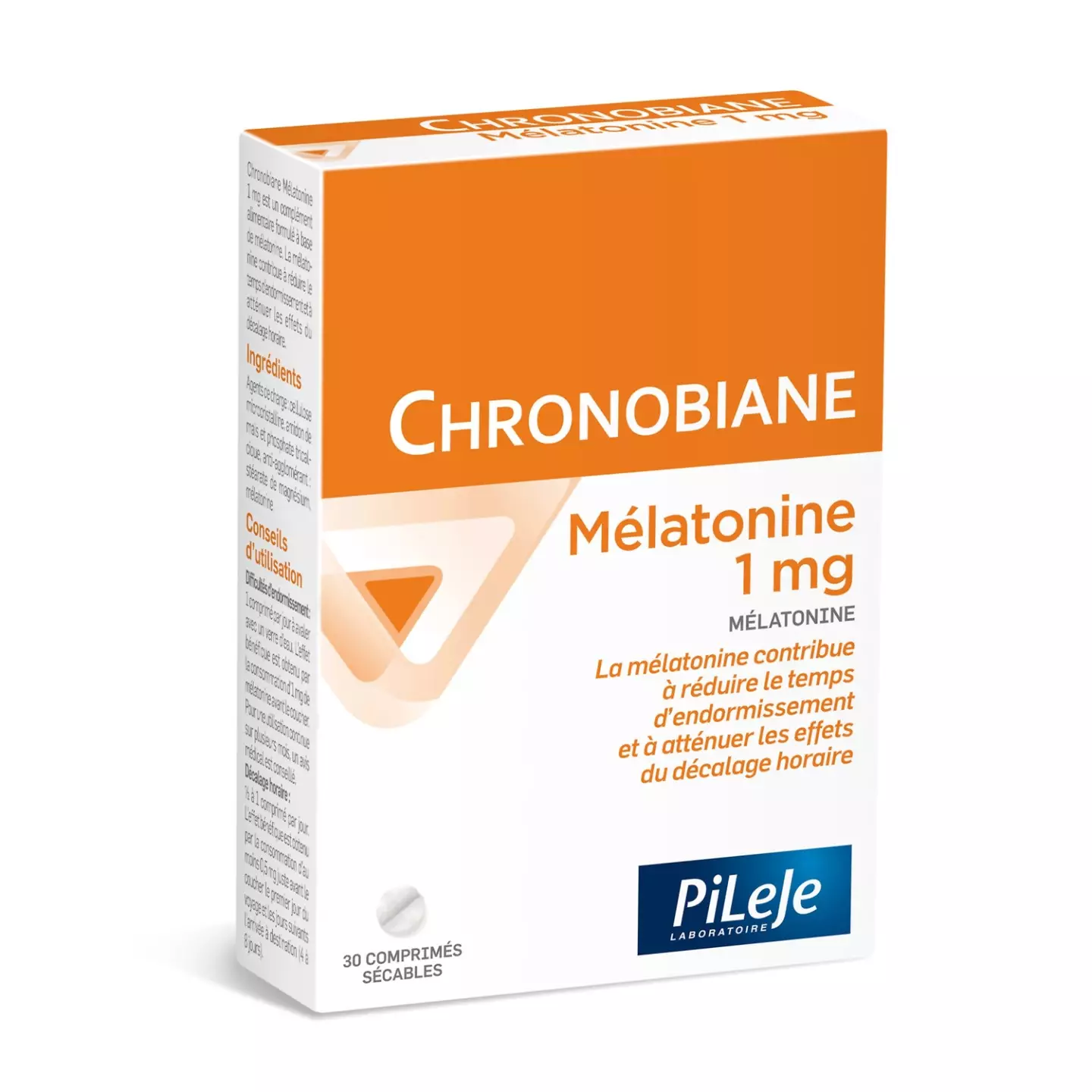 CHRONOBIANE MELATONINE 1 MG - 30 comprimés sécables - PILEJE