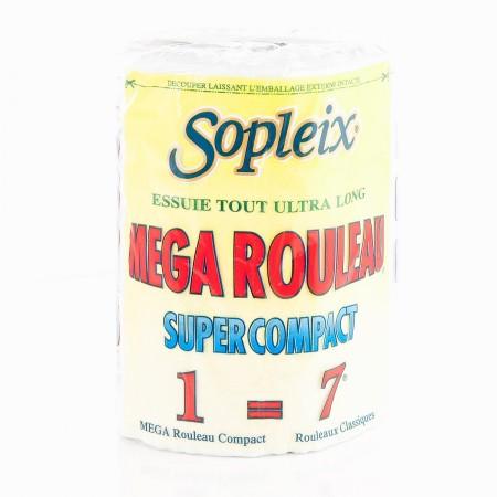 Essuie-tout Méga Rouleau Super Compact (1 = 7 rouleaux) - SOPLEIX