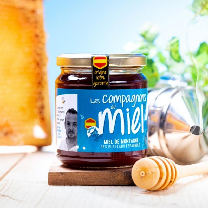 Mountain Honey from the Spanish Plateaus 375 g - LES COMPAGNONS DU MIEL
