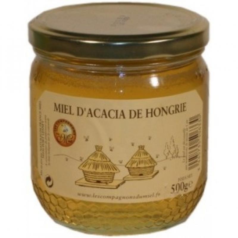 Hungarian Acacia Honey 500 g - LES COMPAGNONS DU MIEL