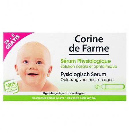Sérum Physiologique Embout Rond Sécurité X30 - CORINE DE FARME