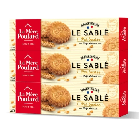 Sablés pur beurre 3 x 125 g - LA MÈRE POULARD