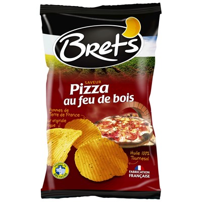 Chips saveur pizza au feu de bois 125 g - BRETS