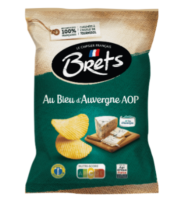 Chips au bleu d'Auvergne AOP 125 g - BRETS