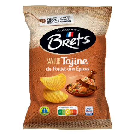 Chips Saveur Tajine de Poulet aux Epices 125g - BRETS