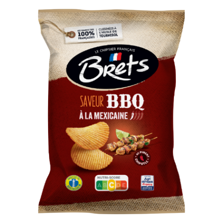 Chips Saveur BBQ Mexicain 125g - BRETS