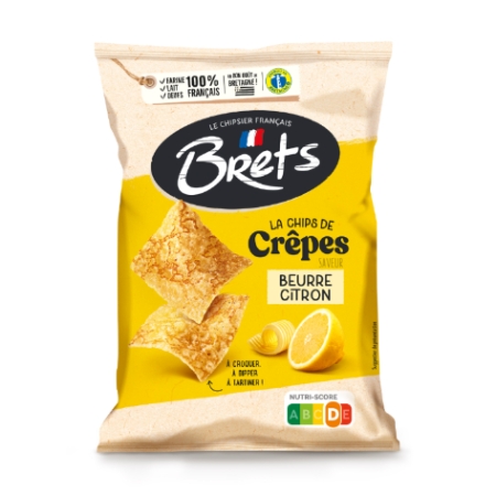 Chips De Crêpes Saveur Beurre Citron 100g - BRETS