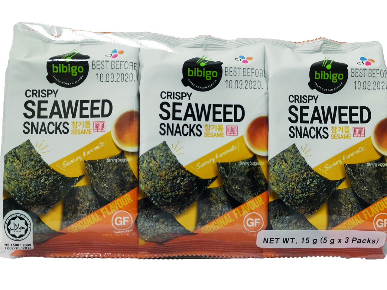 Chips D'algues Nature  5gr - Bibigo