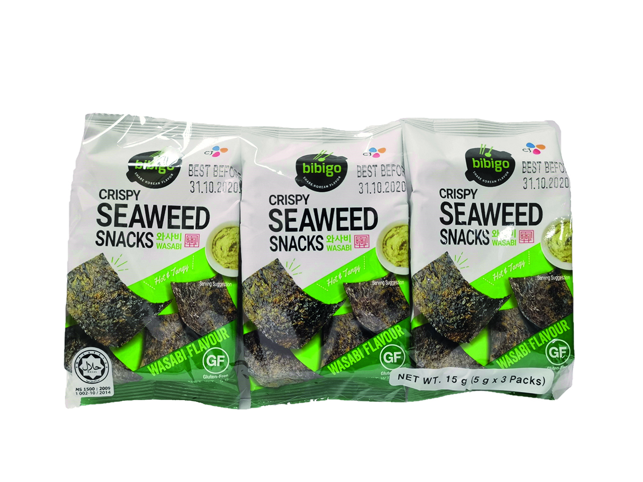 Chips d'Algues Wasabi 5gr - Bibigo