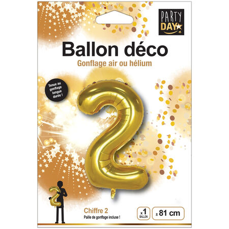Ballon Deco Or Chiffre 2