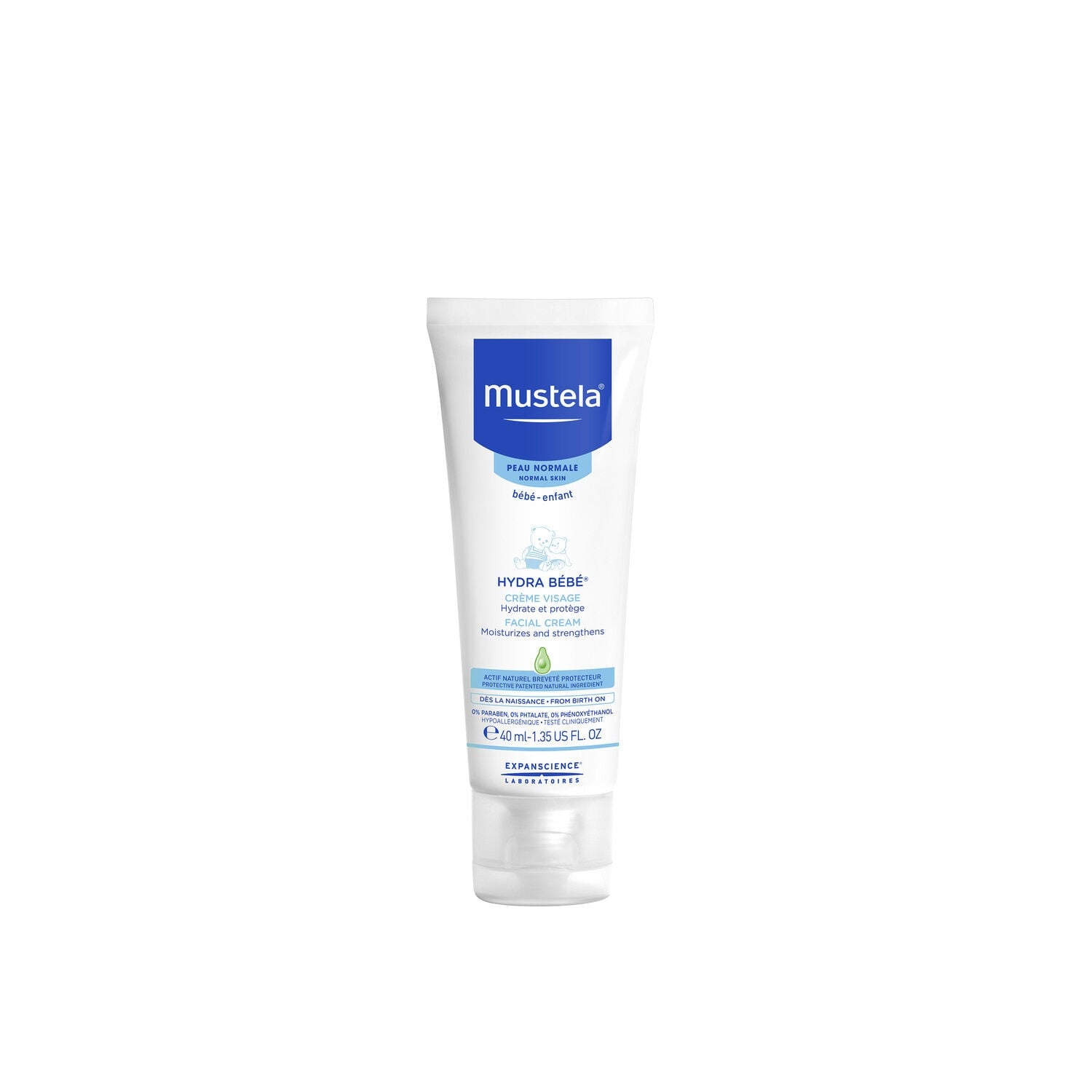 Hydra Bébé Crème Visage 40ml - MUSTELA