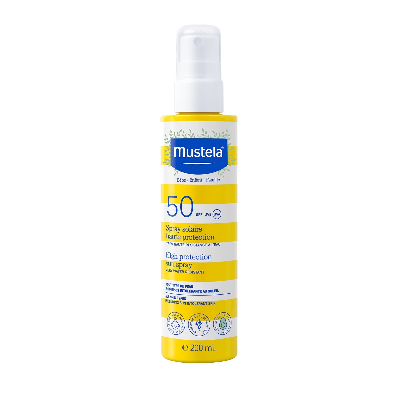 200 ml Spr Sol Hau Pro Spf50 Mu - MUSTELA