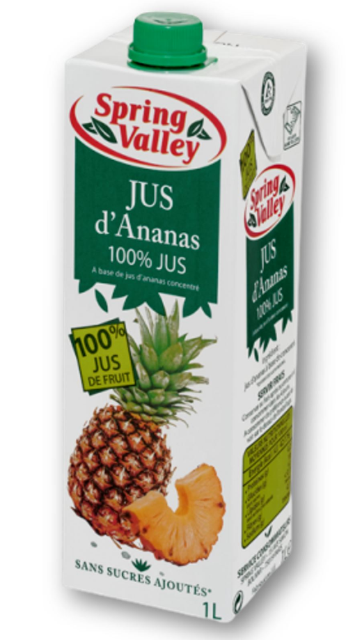 Jus d'ananas 1 L - SPRING VALLEY