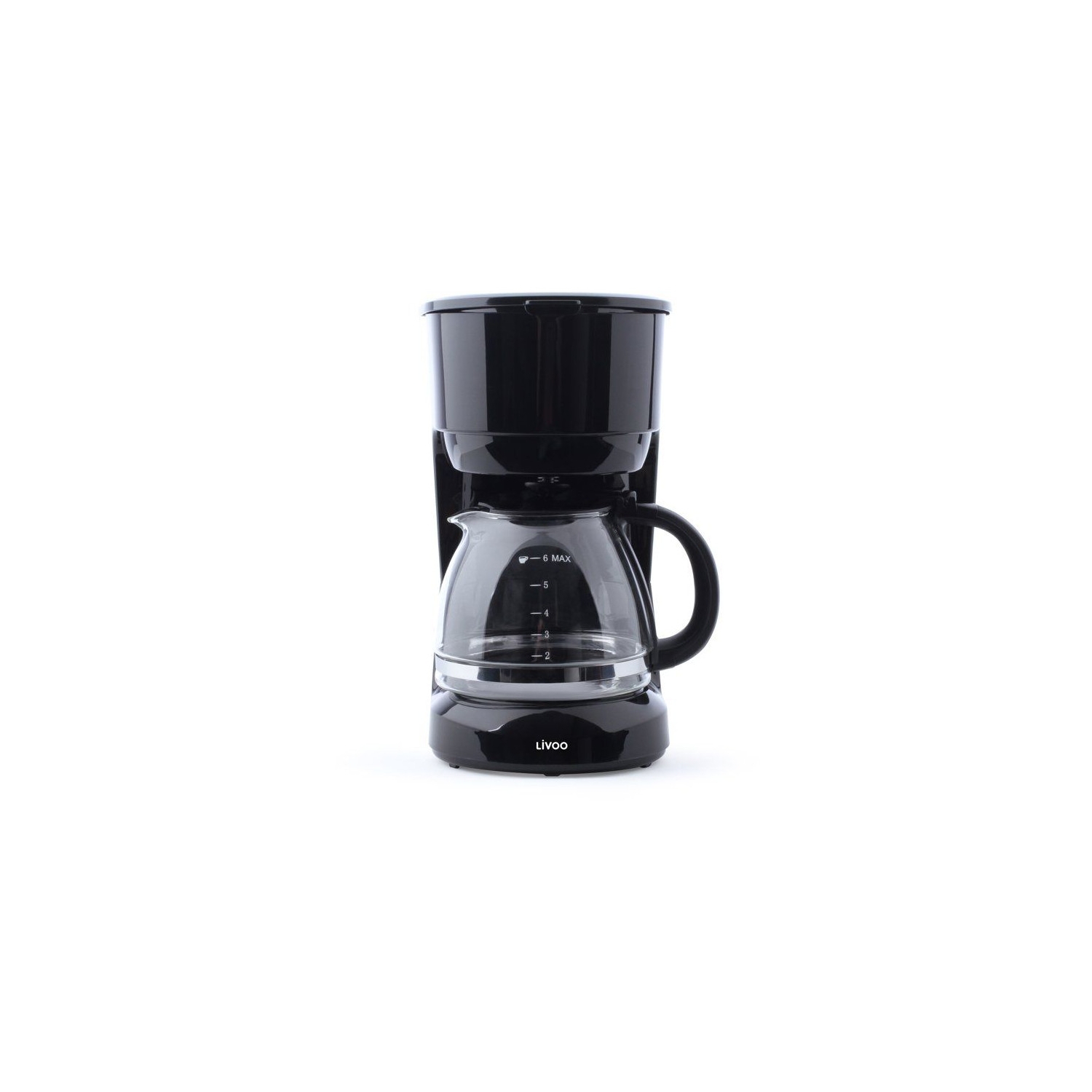 Cafetière Filtre Dod183n Plastique Noir 21.5x14x25.5 Cm 750ml - LIVOO