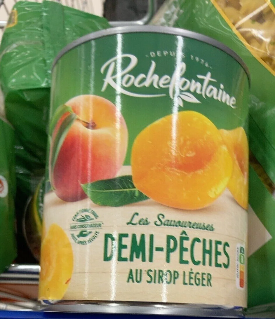 Pesche metà in sciroppo leggero latta 4/4 - ROCHEFONTAINE
