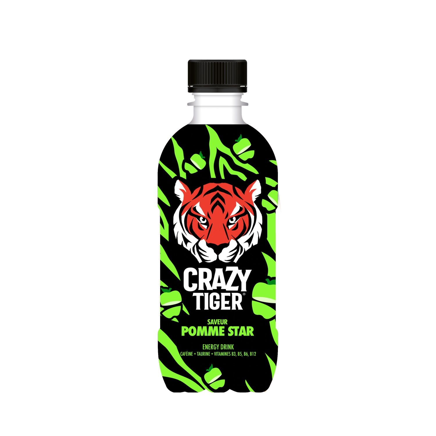 Enerji içeceği Yıldız Elma 35 cl - CRAZY TIGER