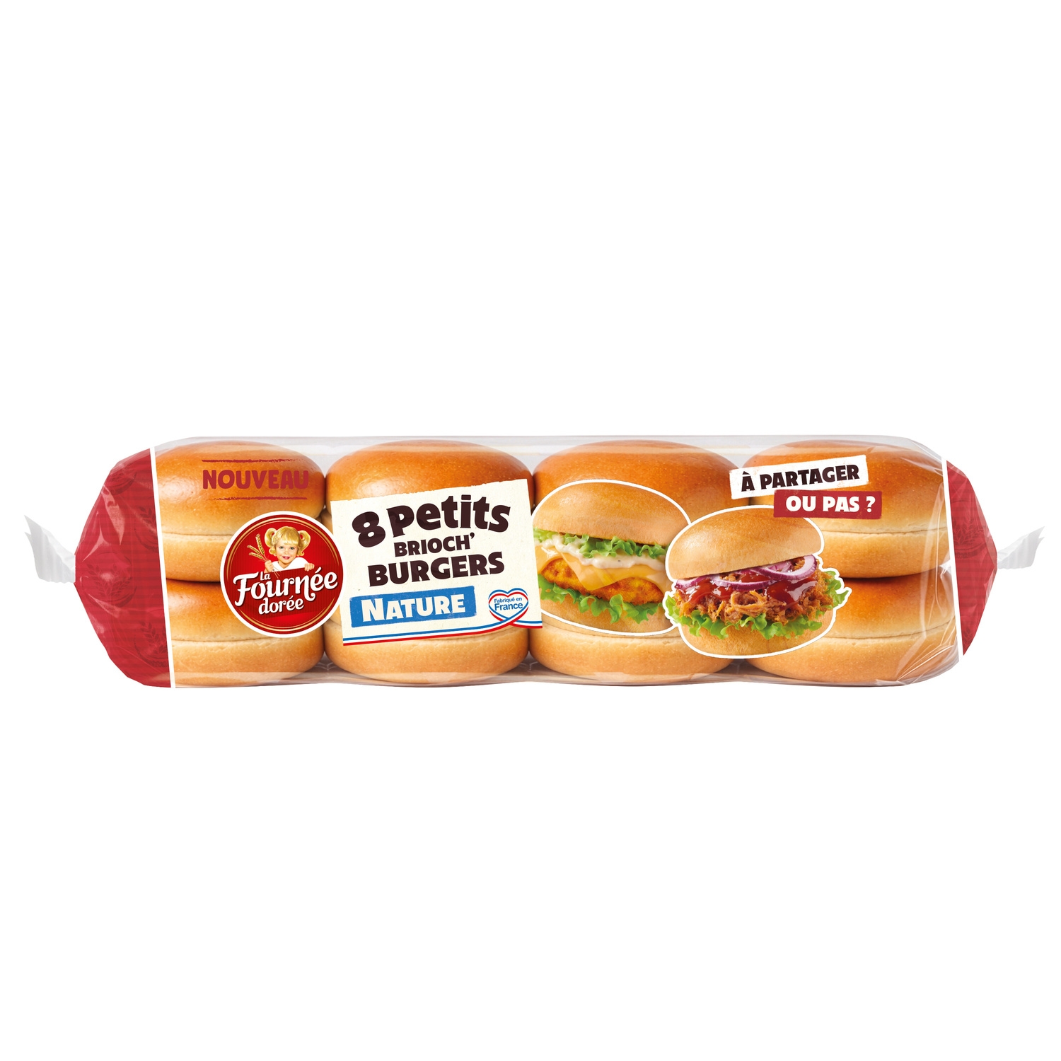 Petits pains briochés burger x8 320 g - LA FOURNÉE DORÉE