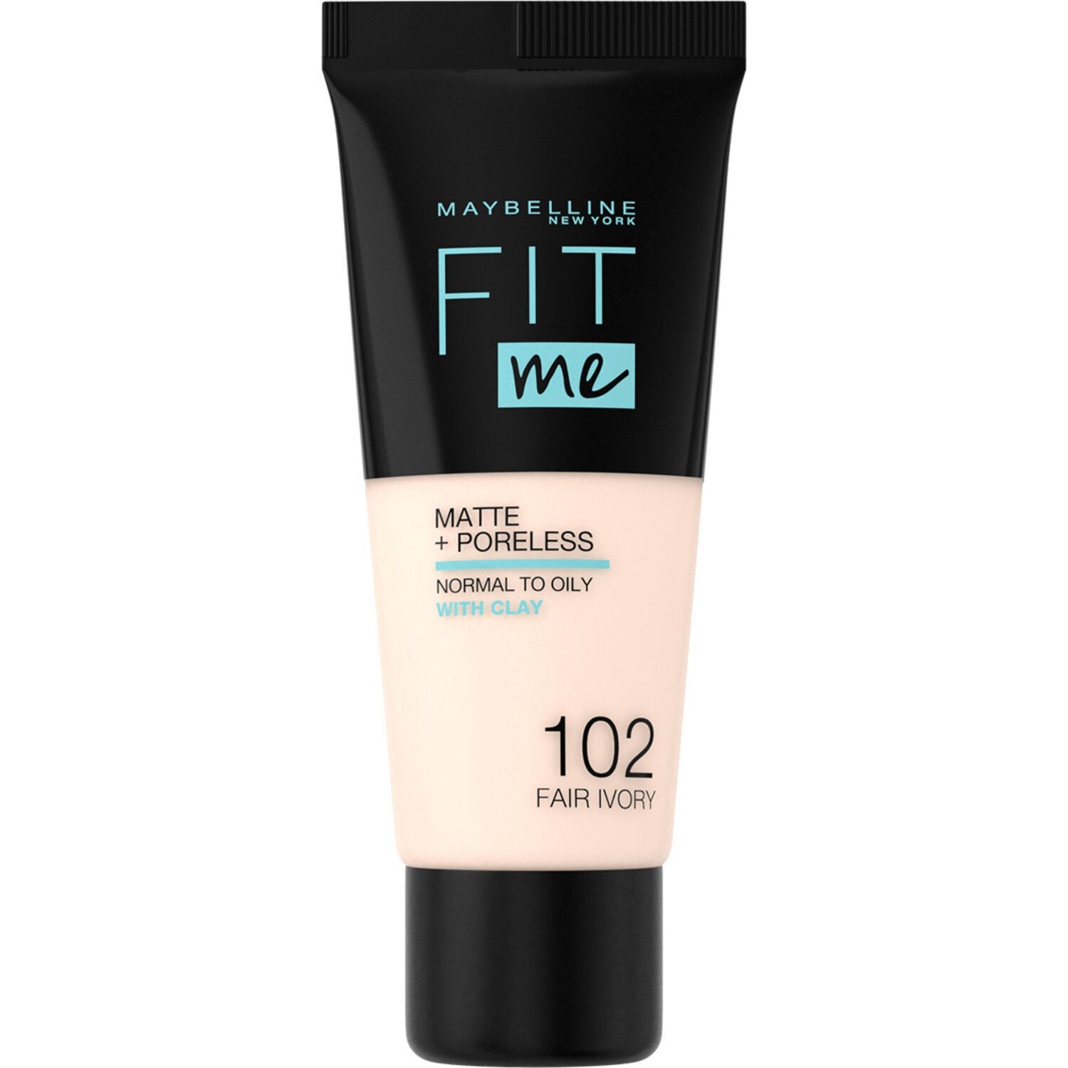 Fond de teint Fit Me Matte & Poreless 102 Fair Ivory 30 ml - MAYBELLINE