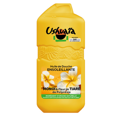 Huile de Douche Ensoleillante Monoï et Fleur de Tiaré de Polynésie 300ml - USHUAIA