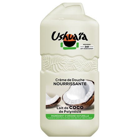 Crème de Douche Nourrissante Lait de Coco de Polynésie 280ml - USHUAIA